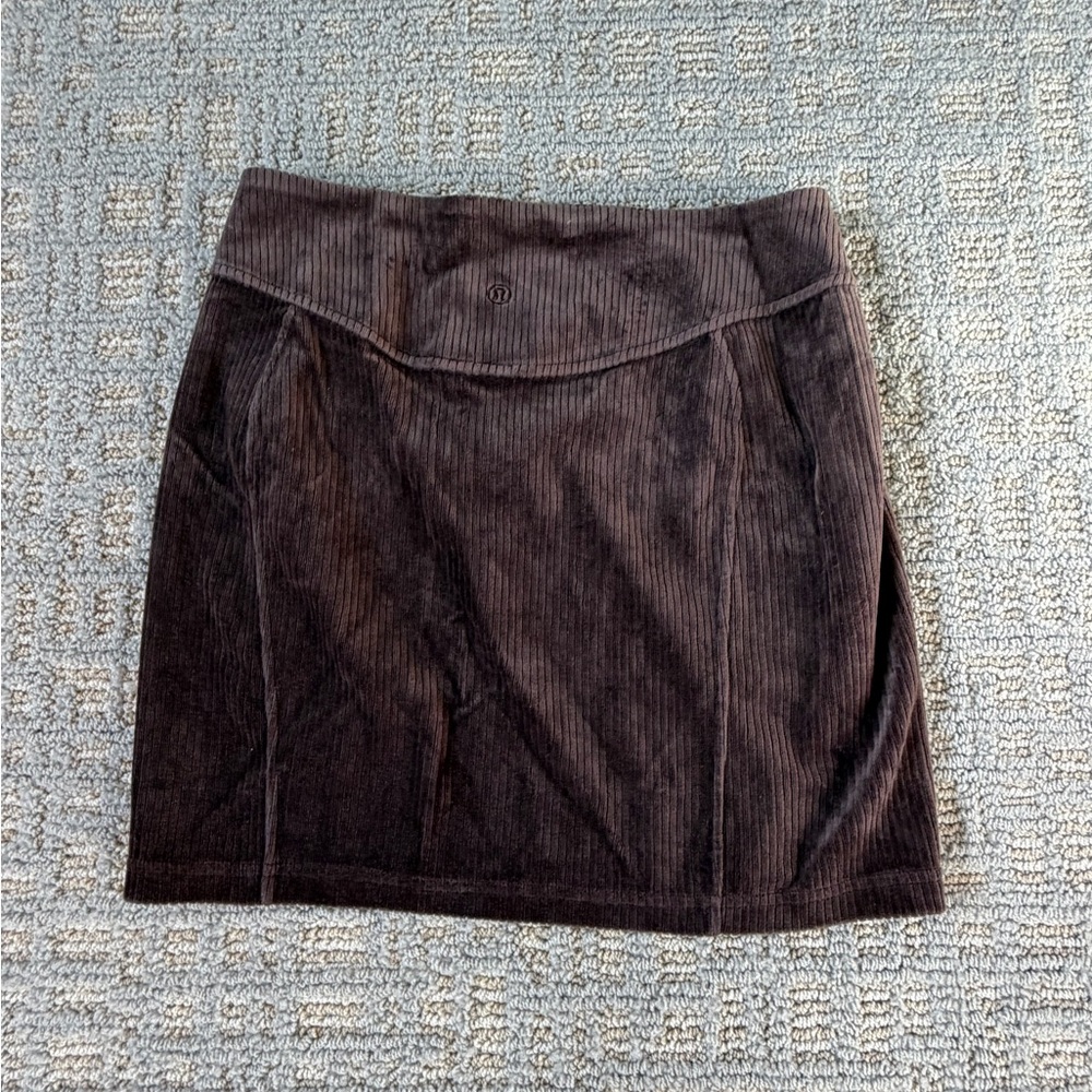 Lululemon Athletica Dark Brown Pencil Skirt